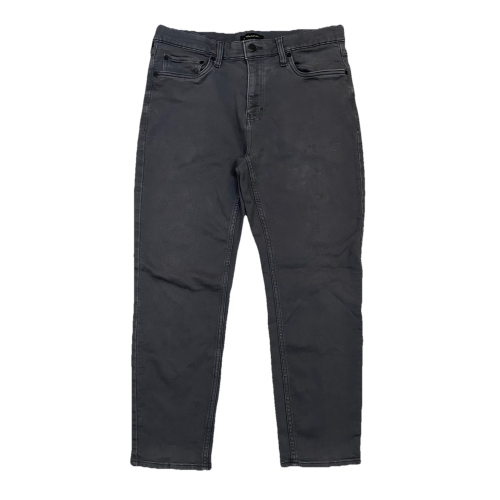 Banana Republic Mens 5-Pocket Slim Fit Pants Gray 34x29 Stretch Cotton Twill F23